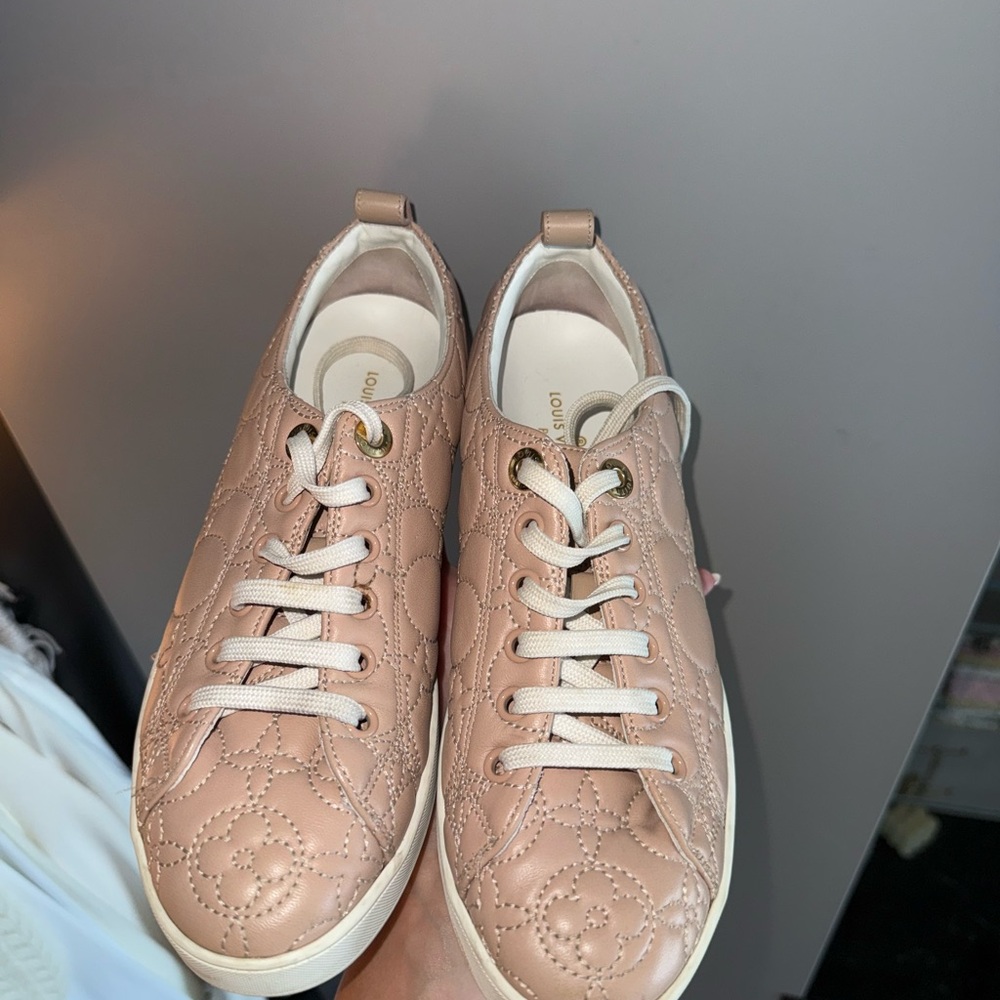 Louis Vuitton Blush Quilted Sneakers